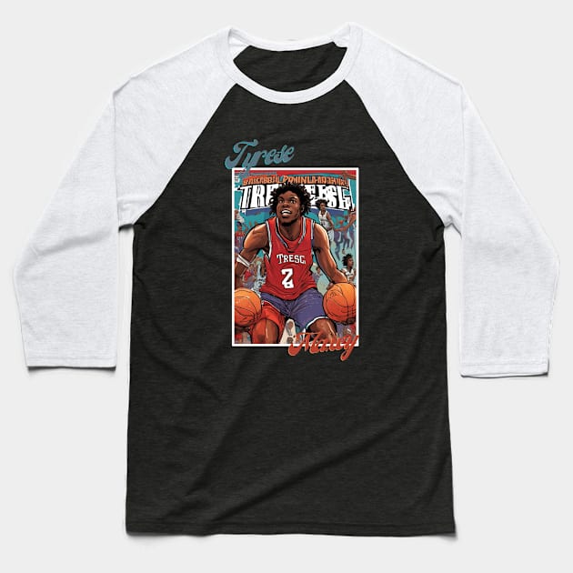 Tyrese Maxey Philadelphia victor illustration design Baseball T-Shirt by Nasromaystro